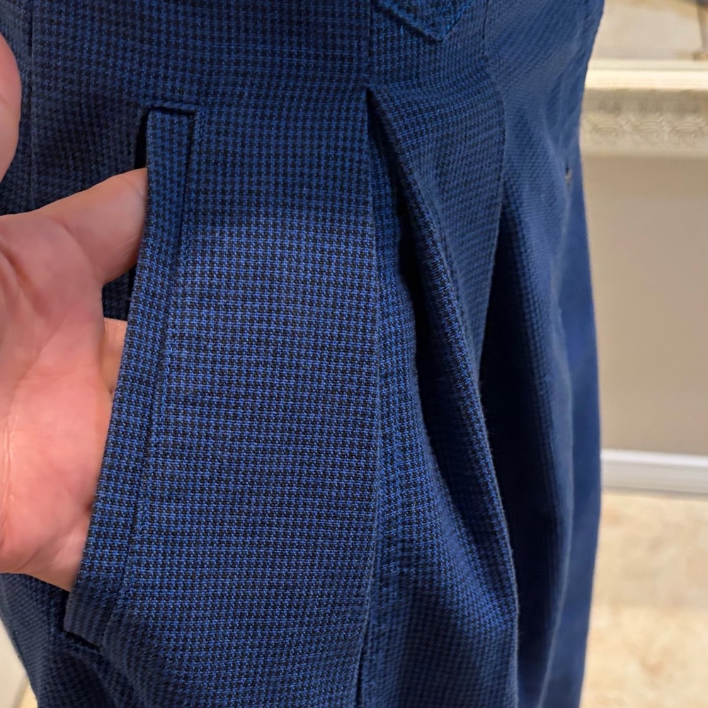 Chaus Navy Button-Front A-Line Skirt - Picture 4 of 7